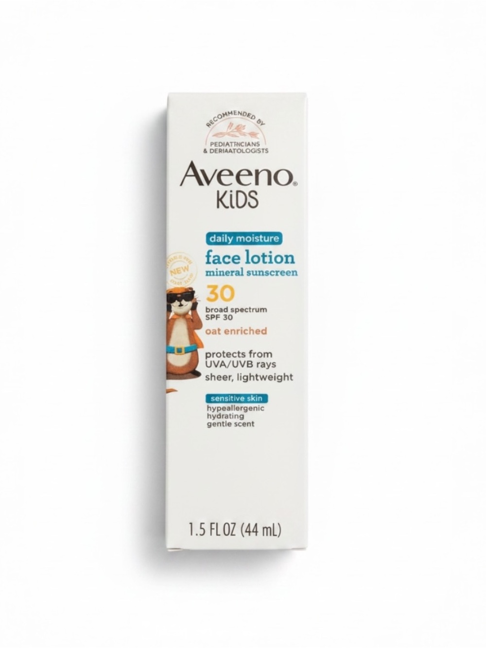 Aveeno Kids Daily Moisture Face Lotion +Mineral Sunscreen SPF 30 Skincare